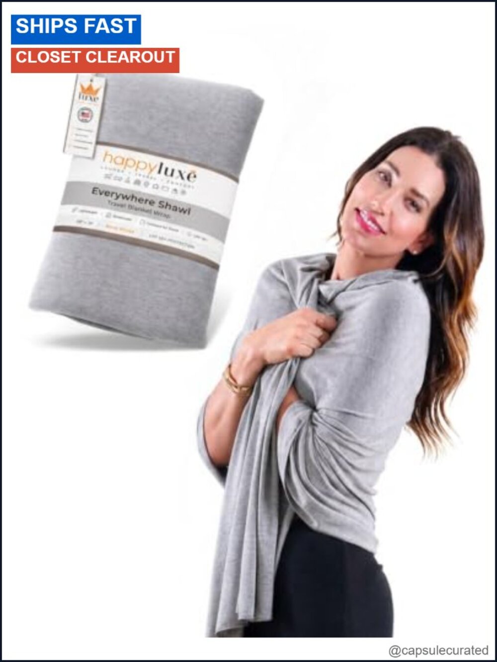 TENCEL Modal Travel Scarf Shawl Wrap UPF 50+ Packable